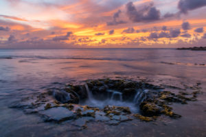 Elevator, shaft, shark's, cove, Oahu, Hawaii, North, Shore, snorkling, free, diving, sunset, thor's, well