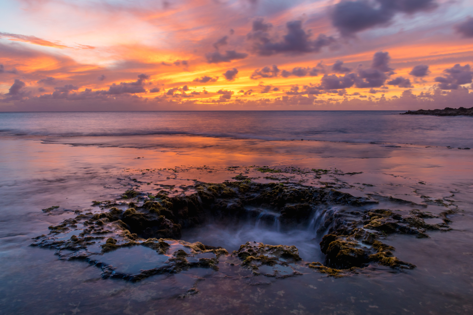 Elevator, shaft, shark's, cove, Oahu, Hawaii, North, Shore, snorkling, free, diving, sunset, thor's, well