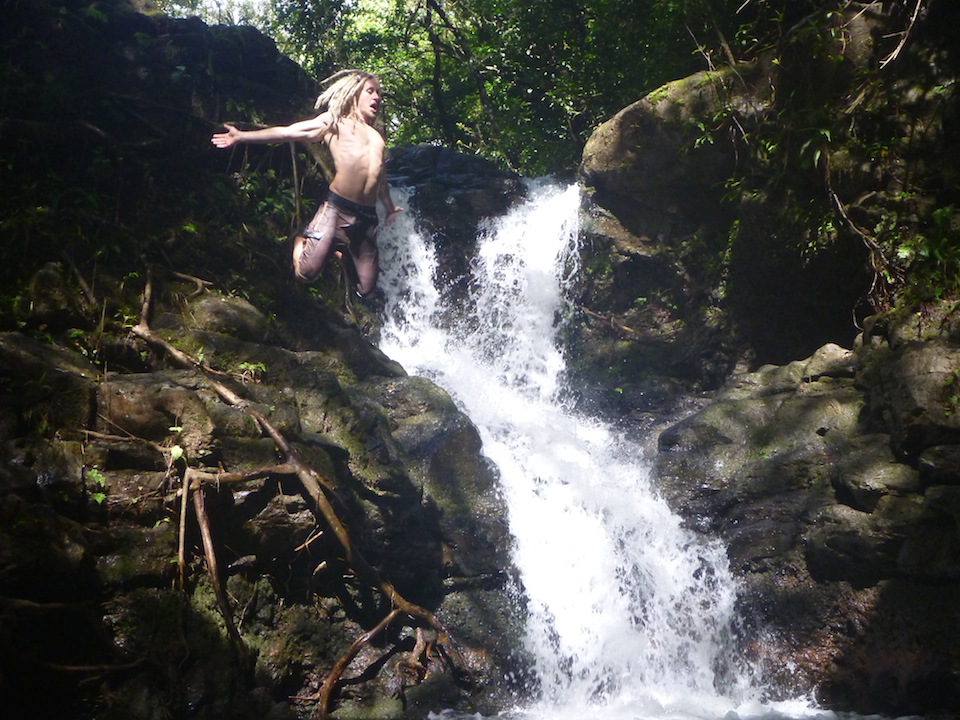 Kalauao, Falls, Aiea, Loop, Trail, junction, Oahu, Hawaii, Hike, Explore, Adventure, jumping, waterfall, swimming, pool, water, pond, tarzan