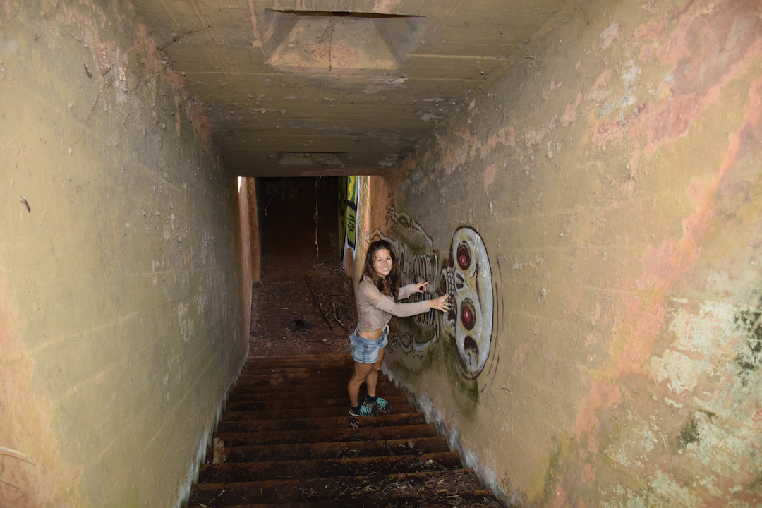 Hawaii, Oahu, Battery, Bunker,reservation, Wilridge, Lewis S. Kirkpatrick, Wili, Wiliwilinui, WW, II, 2, WWII, two, world war, ruins, military, army, coastal, defense, exploring, discovering, hiking, forest, jungle, secret, abandoned, hidden, skeleton, graffiti