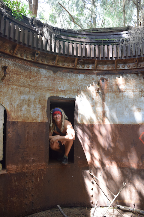 Oahu, Hawaii, Exploring, Bunker, Hike, Steel, Barbette, Turret, 8-inch, gun, coastal defense, Battery Wili, Wilridge, Wiliwilinui, Louis S. Kirkpatrick