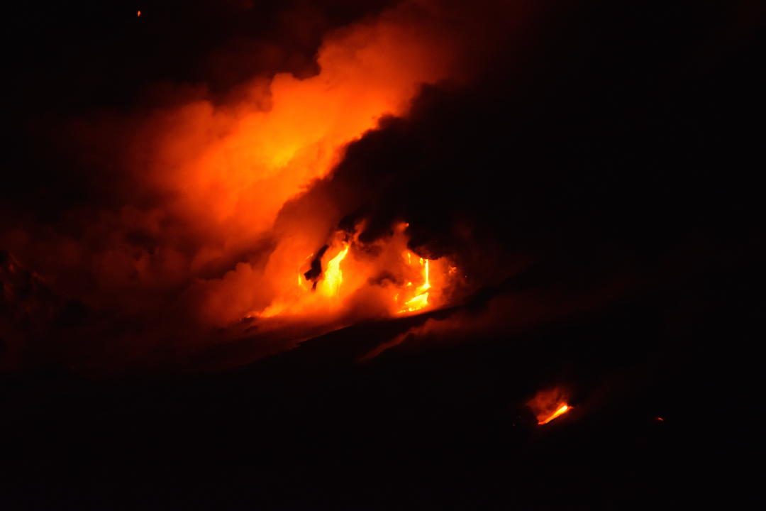 Lava, drip, flow, ocean, Hawaii, big, island