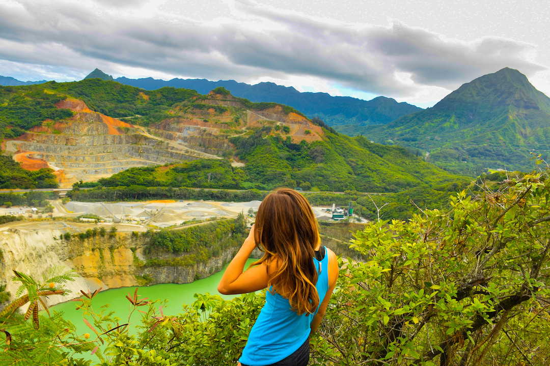 Hiking, Adventure, Exploring, Oahu, Hawaii, Kaneohe, Bay, Friendship, garden, Oneawe, hills, Kapaa, quarry, beautiful, woman