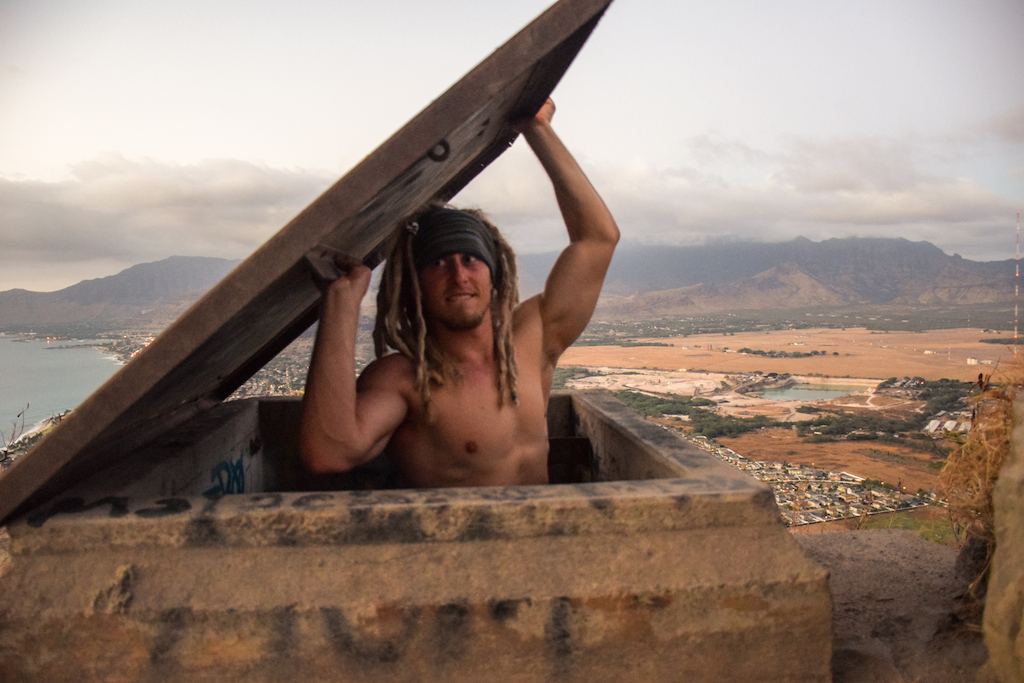 Puu O Hulu, Puu, O, Hulu, West Side, Waianae, Oahu, Hawaii, Hike, Adventure, Explore, WWII, World War, two, 2, II, Coastal defense, military, reservation, urban, urbex, abandoned, bunker, pill box, outpost, lookout, ocean view, ridge, hatch