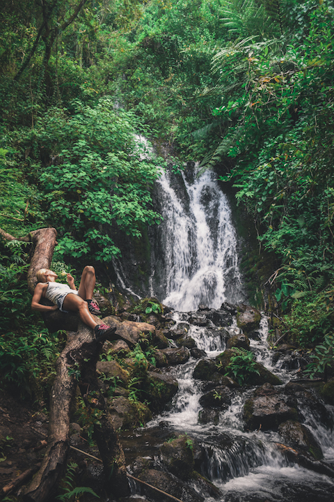 Waihehe, Falls, Waterfall, Oahu, Hike, Adventure, Explore, Hawaii, Kaneohe, nymph, girl