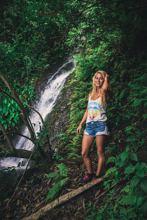 Waihehe, Falls, Waterfall, Oahu, Hike, Adventure, Explore, Hawaii, Kaneohe, nymph, girl