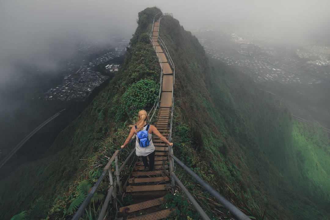 Haiku Stairs, happiness, stairway To Heaven, stairs, Staircases