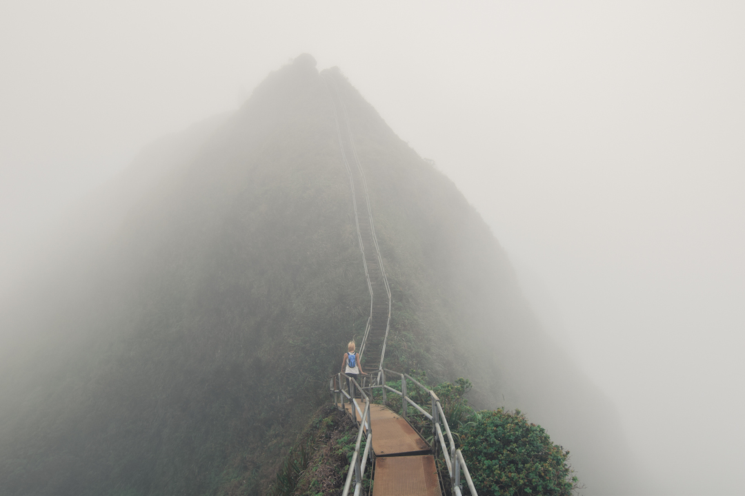 Hawaii, Oahu, Moanalua, Forest, Jungle, Hike, Trek, exploration, discover, ridge, Koolau, mountain, Haiku, stairs, stairway to heaven
