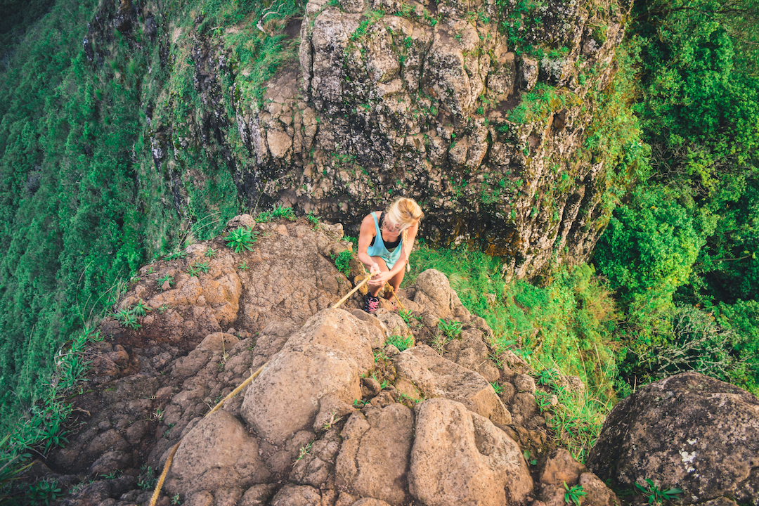 Pali, Notches, Hiking, Mountain, ridge, Koolau, Oahu, Hawaii, trek, cliff, lookout