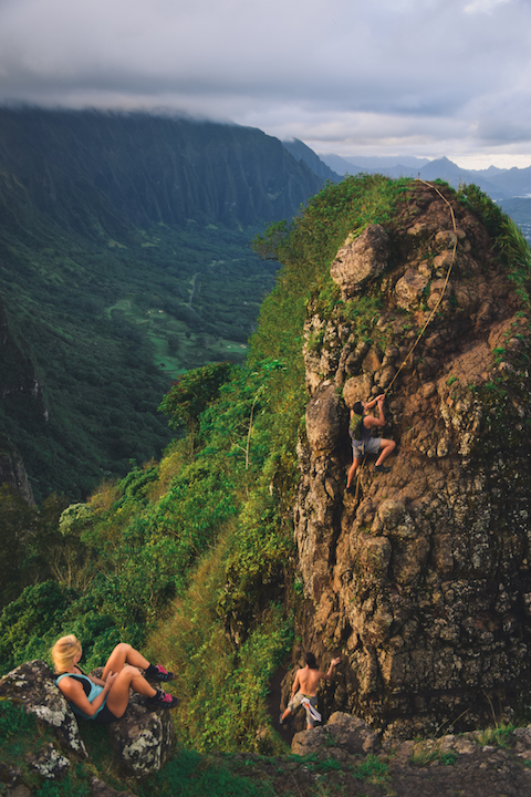Pali, Notches, Hiking, Mountain, ridge, Koolau, Oahu, Hawaii, trek, cliff, lookout