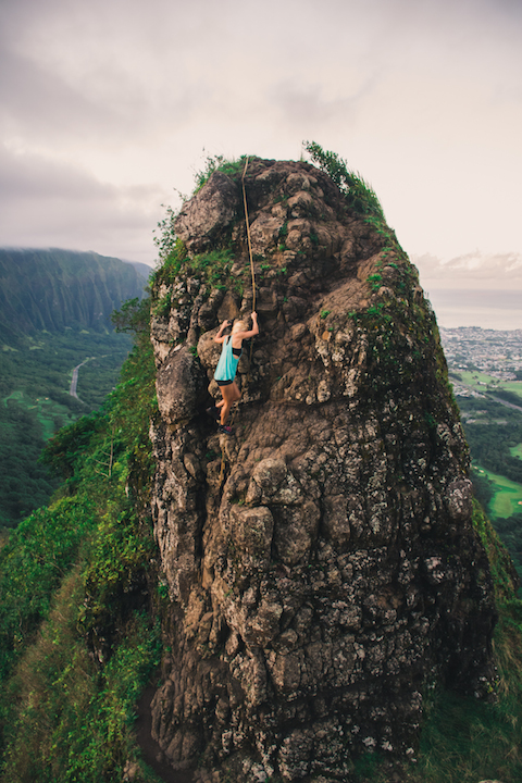 Pali, Notches, Hiking, Mountain, ridge, Koolau, Oahu, Hawaii, trek, cliff, lookout, rock, climbing