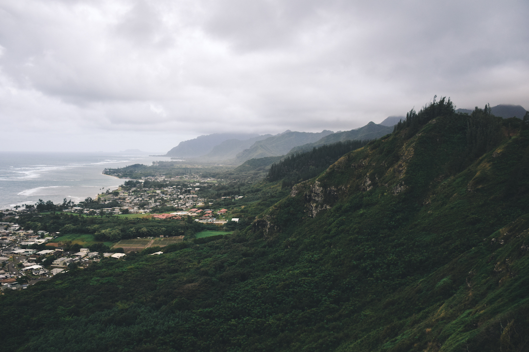 Hauula, windward, Oahu, Hawaii, Koolau, mountain range