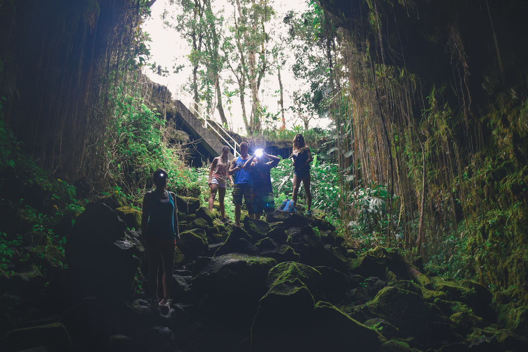 Kaumana, cave, lava, tube, caving, Hawaii, Big Island, adventure, hike, explore, Hilo